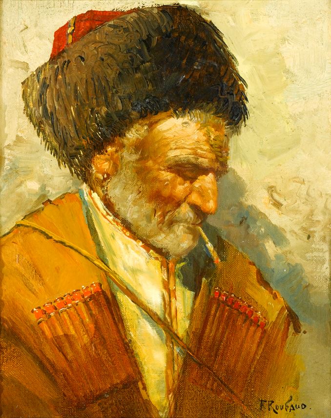 Franz Alekseevich  Roubaud - Study of a Cossack | MasterArt